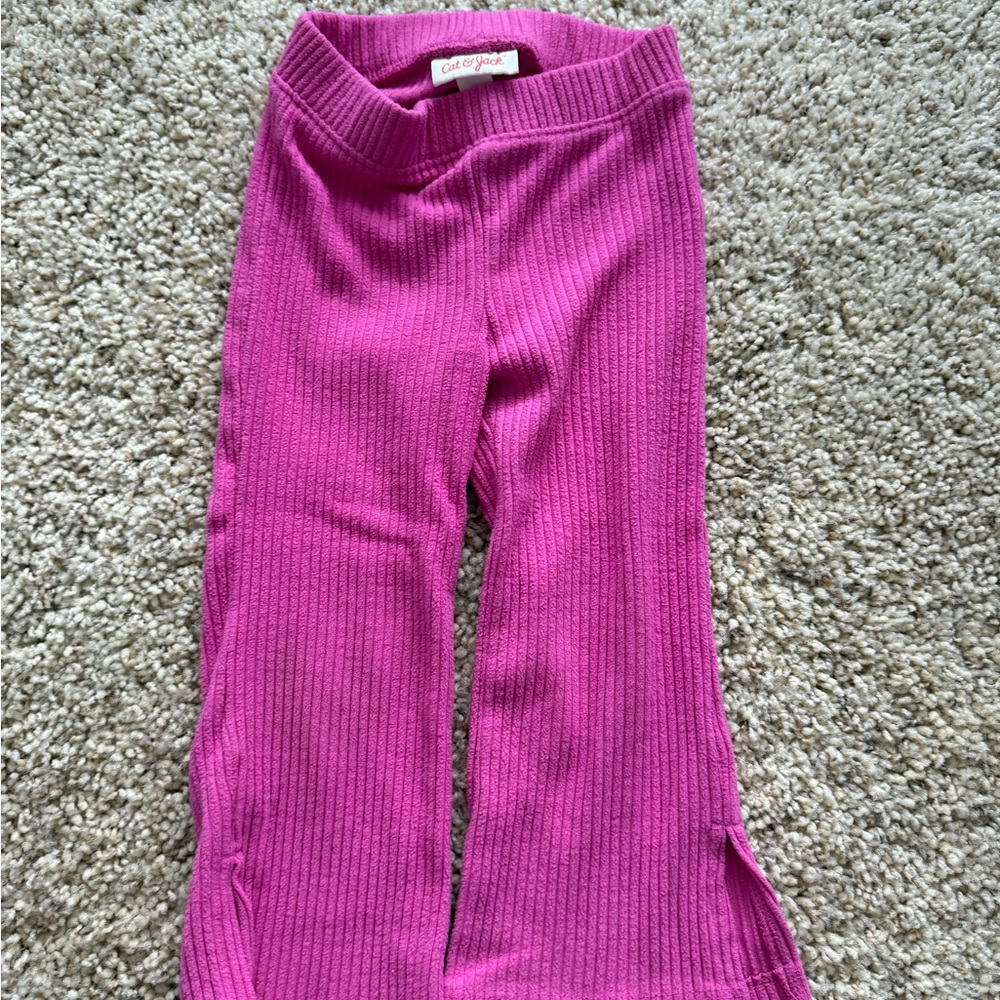 Cat & Jack Pink Ribbed Two-Piece Set - Picture 3 of 5